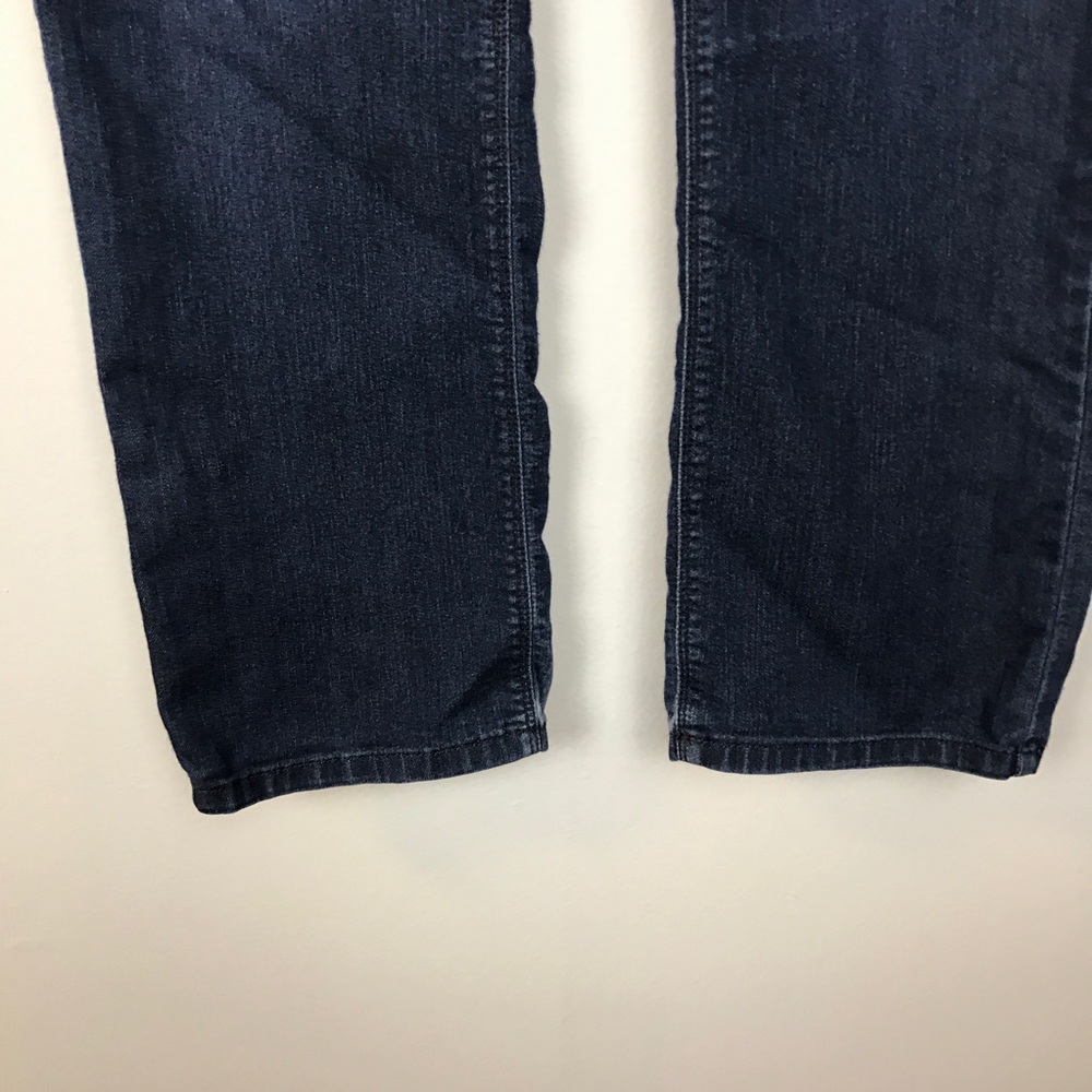 NYDJ 6 PETITE dark wash jeans straight leg - Picture 2 of 8